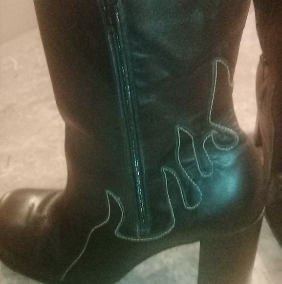 Size 11 Harley Davidson above ankle leather boots - Picture 3 of 6